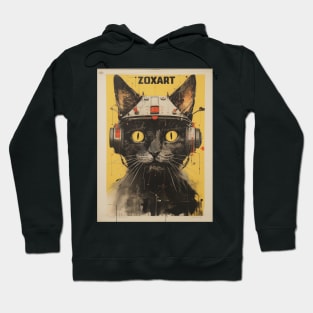 Abstract cat art Hoodie